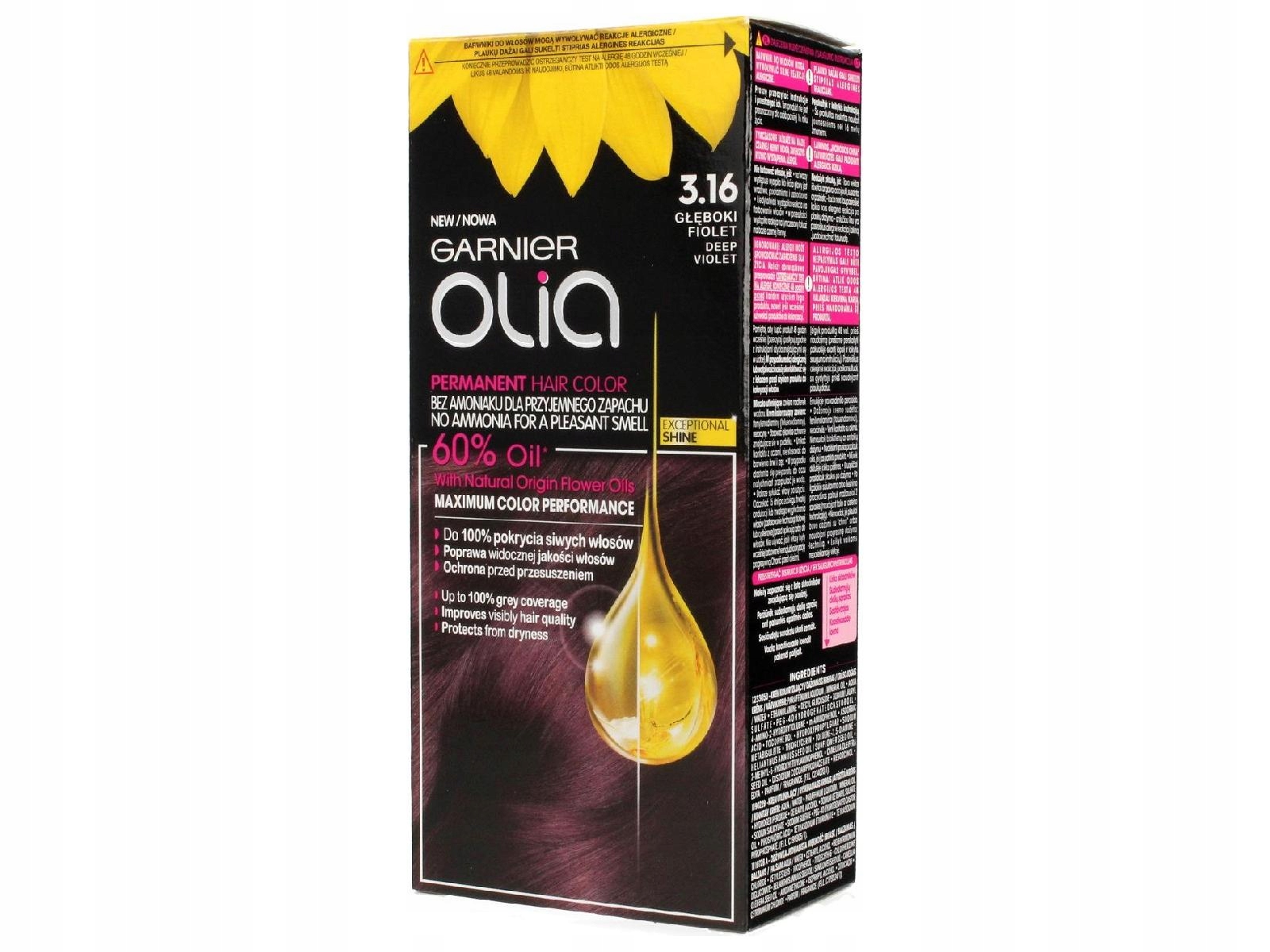 Garnier Olia farba do włosów 3.16 Fiolet