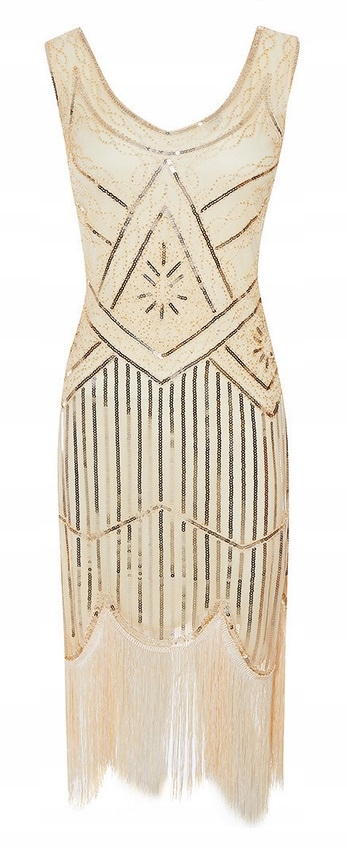 Flitrované Šaty Gatsby, Silvestr 20. let, 4XL, Karneval sv. Svatoondřejská Noc