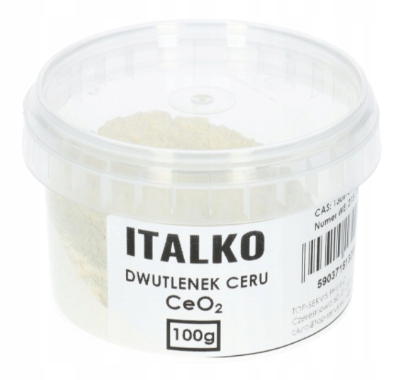 ZESTAW DO USUWANIA RYS NA SZYBIE TLENEK CERU 100G Rodzaj polerowanie szyb