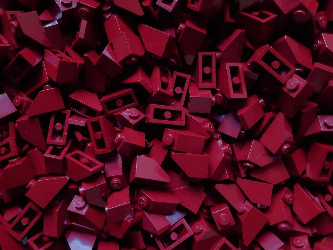 

Lego 3040 slope skos 1x2 Dark Red 20 szt Nowe