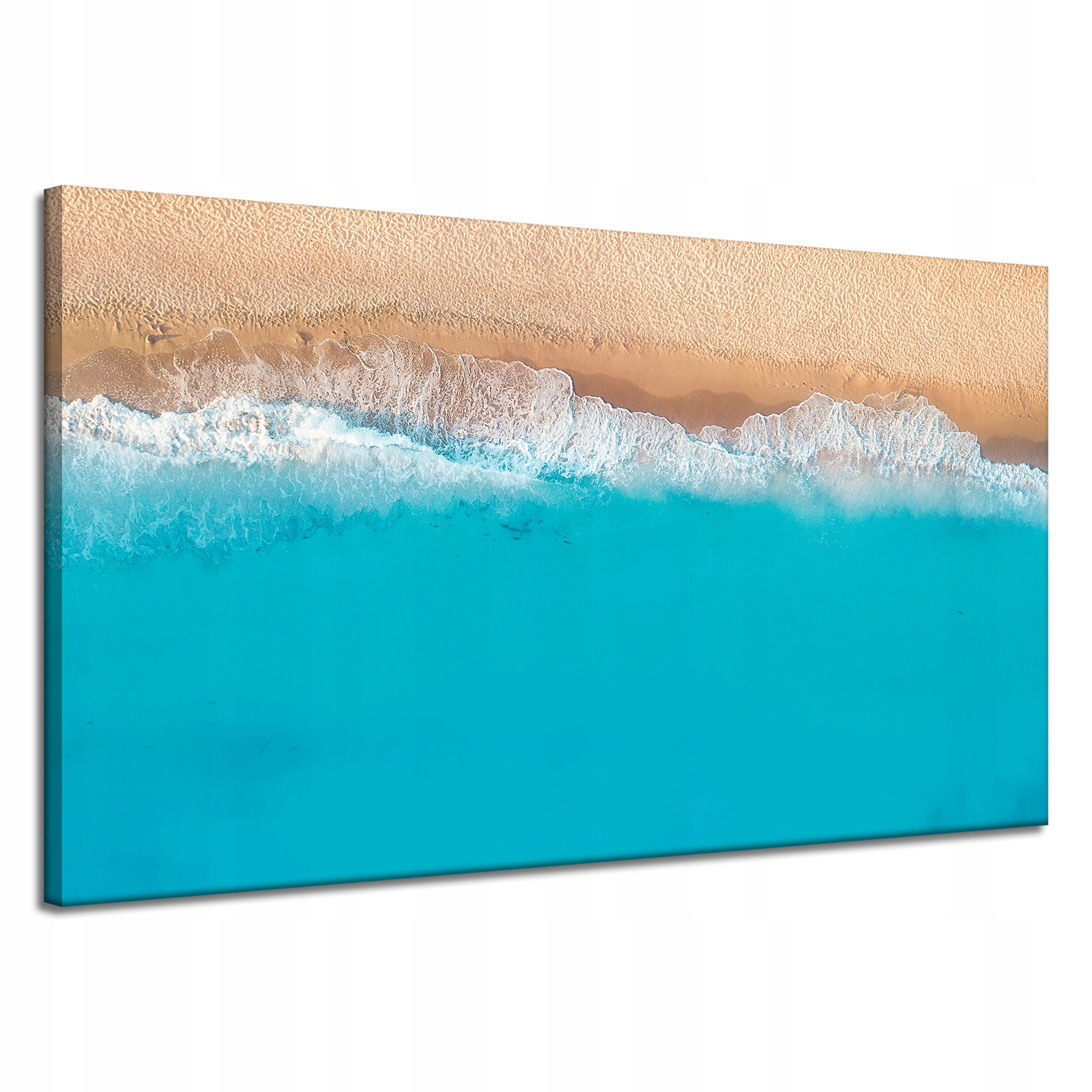 Obraz na plátně Pláž Voda Vlny Světle Modrá 120x70 cm Ideální jako dárek