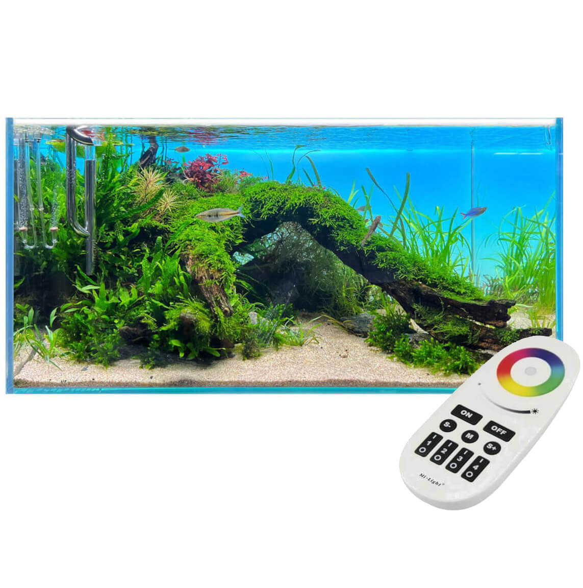 Levně Diversa Backlight Led Rgb 50x35 Podsvícené pozadí pro akvárium ovladač