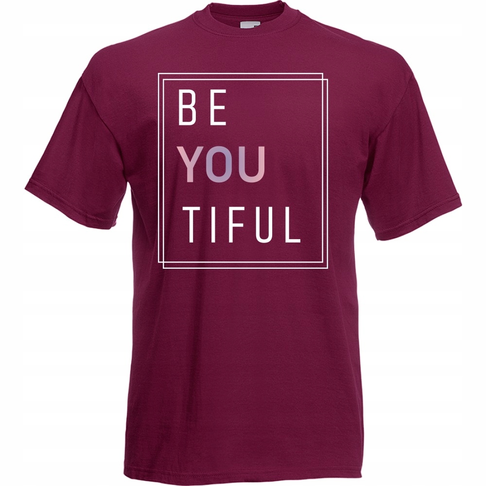 

Koszulka beyoutiful beautiful be you XL burgund