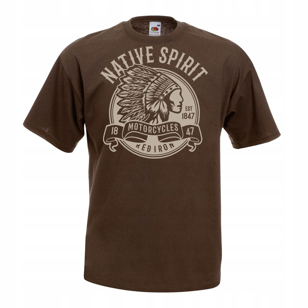 

Koszulka indianin motocycles native spirit M brązo