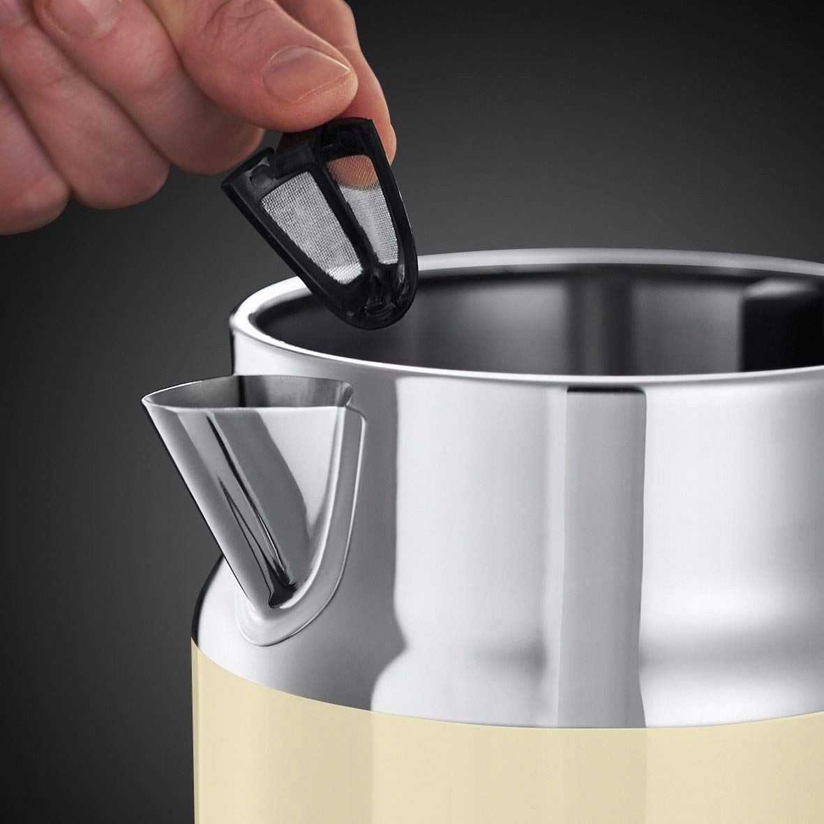 RUSSELL HOBBS Czajnik Elektryczny Retro 1,7L 2400W Kremowy Stal Nierdzewna — miniatura 3