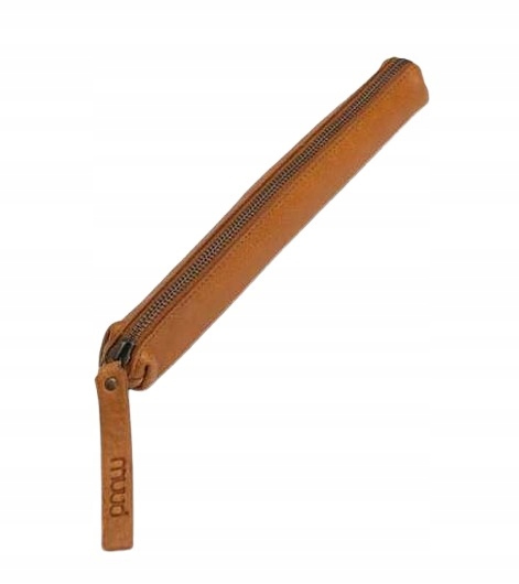 Hee XL Muud barva Whisky velký kožený penál/ pouzdro
