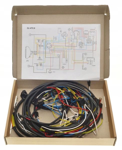 

Instalacja wiązka Cz 350 472.6 12V na dwa zegary