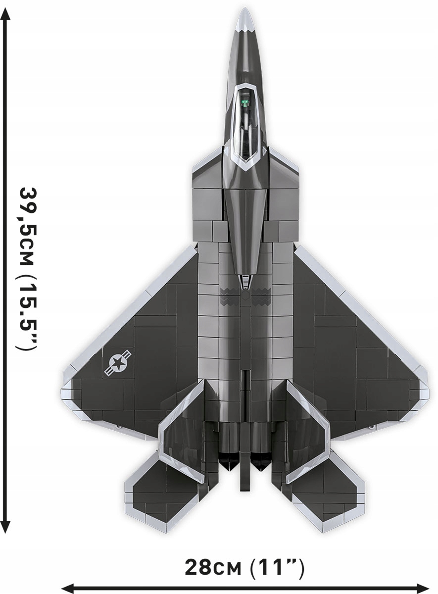 KLOCKI COBI 5855 Myśliwiec Lockheed F-22 Raptor 695 El. EAN (GTIN) 5902251058555