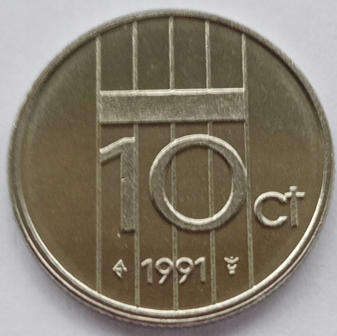 Holandia 10 Cent 1991 Mennicza (UNC)