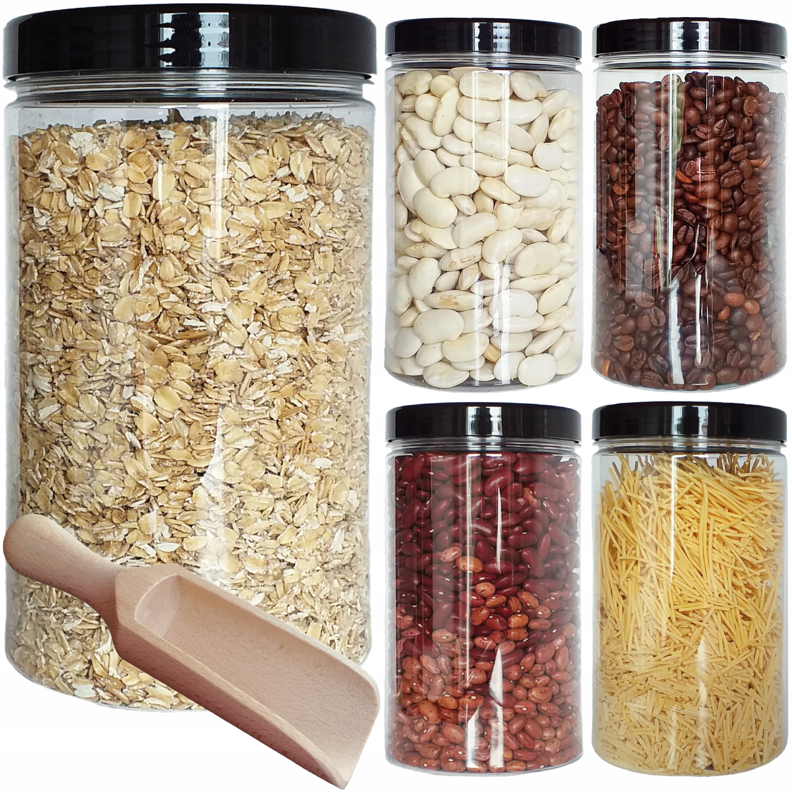 

pojemnik na żywność 1,25L 5 szt czerpak 14 cm