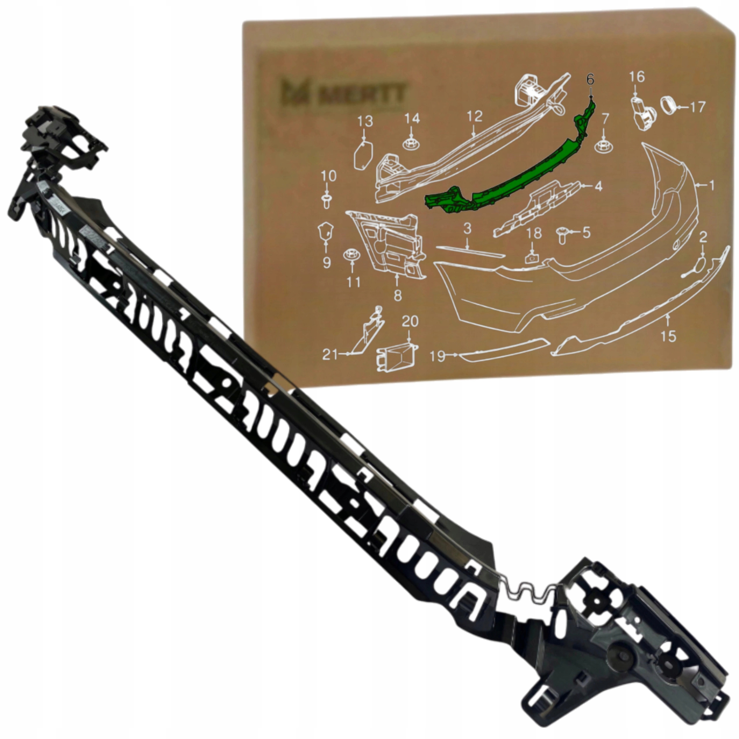 Slizg upevnění nárazníku Zadní držák zesílení střed Bmw F32 F33 F36