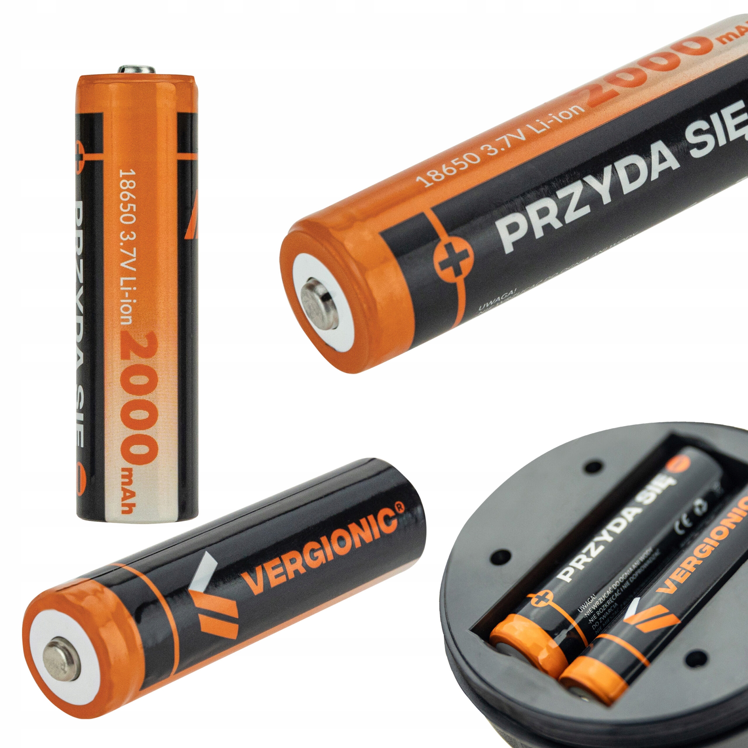 

Akumulator li-on bateria ogniwo 18650 2000mAh 3.7V