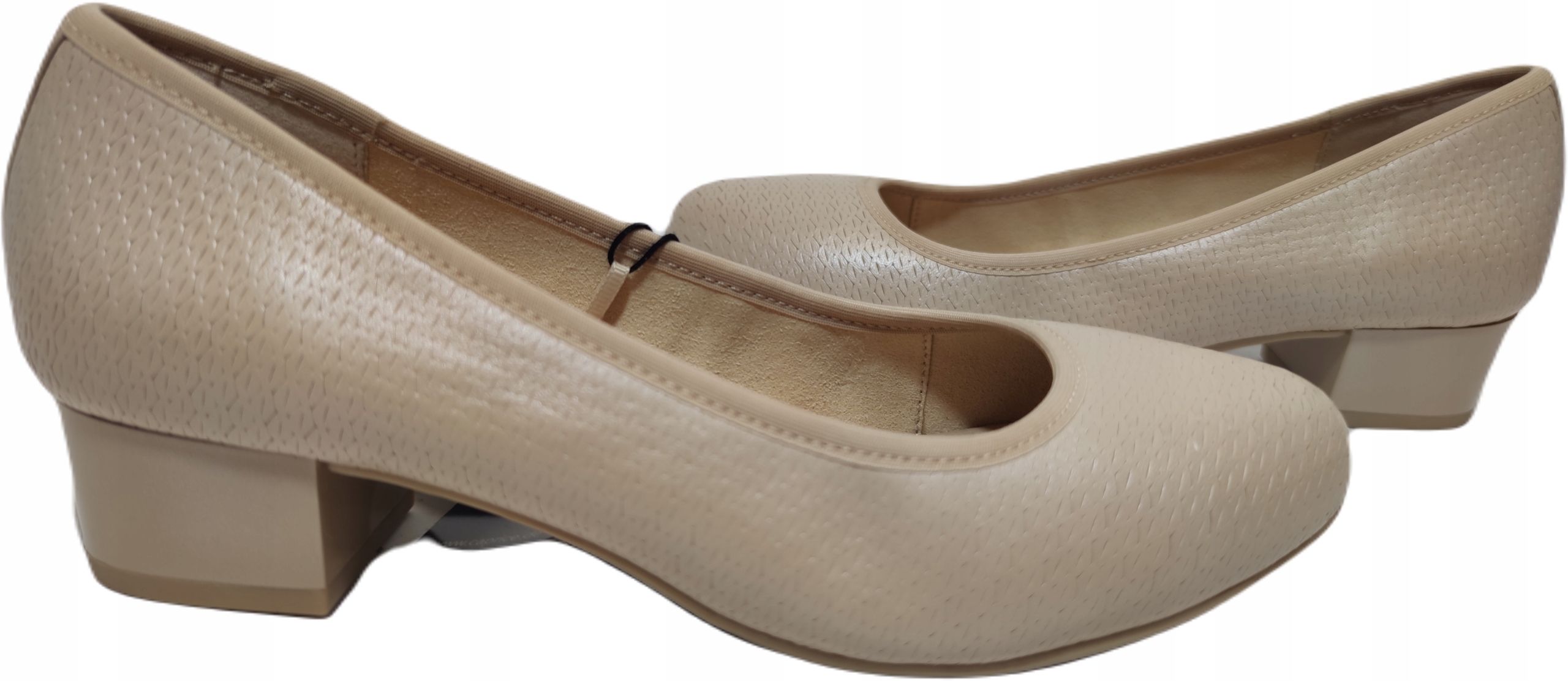 Pohodlná kůže Caprice 22300 béžová Tuhost H r36