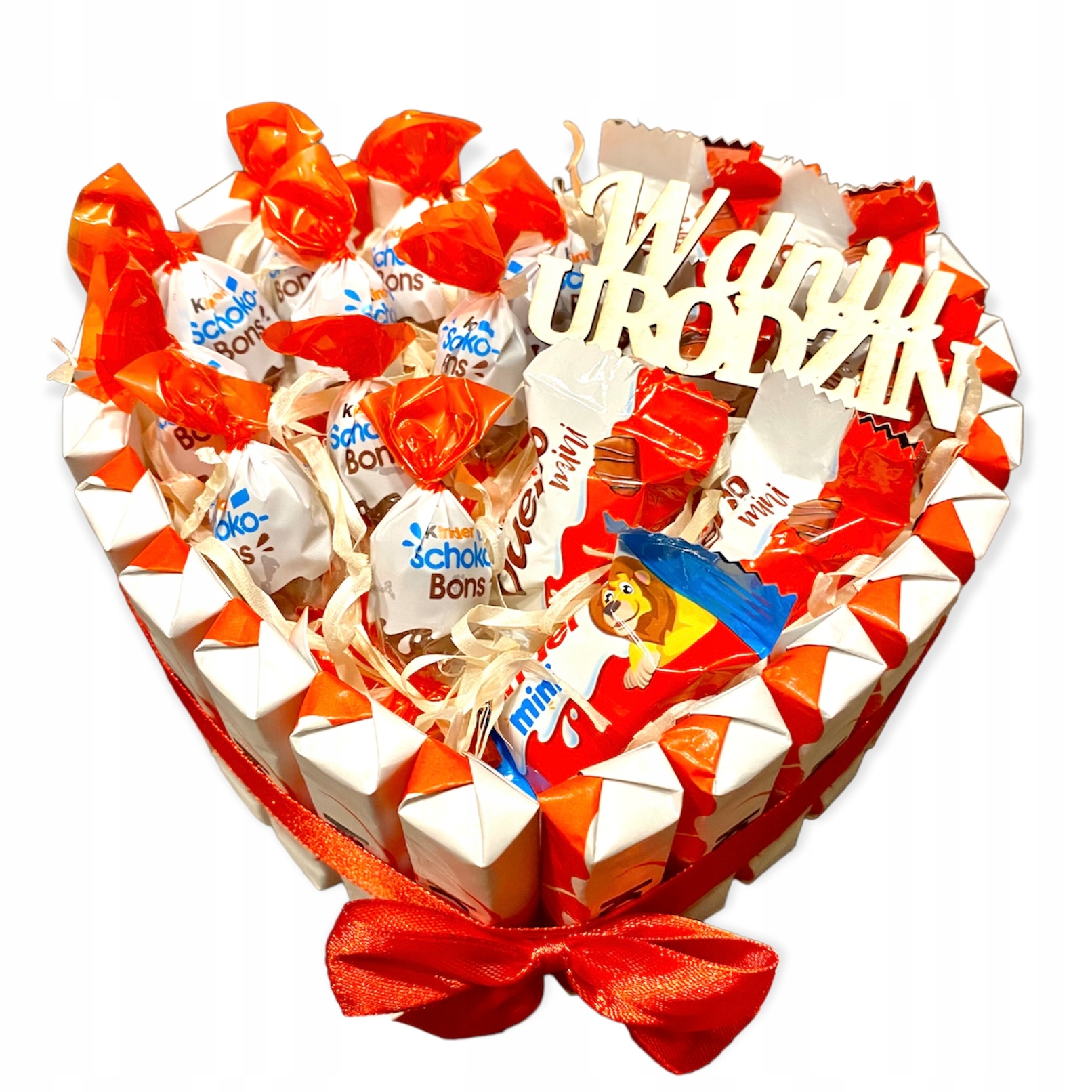 

Tort z czekoladek mix słodyczy na Urodziny