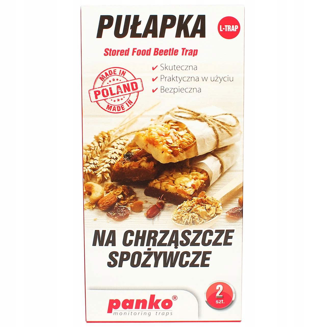 Pułapka WABIĄCA na CHRZĄSZCZE SPOŻYWCZE wołki 2szt