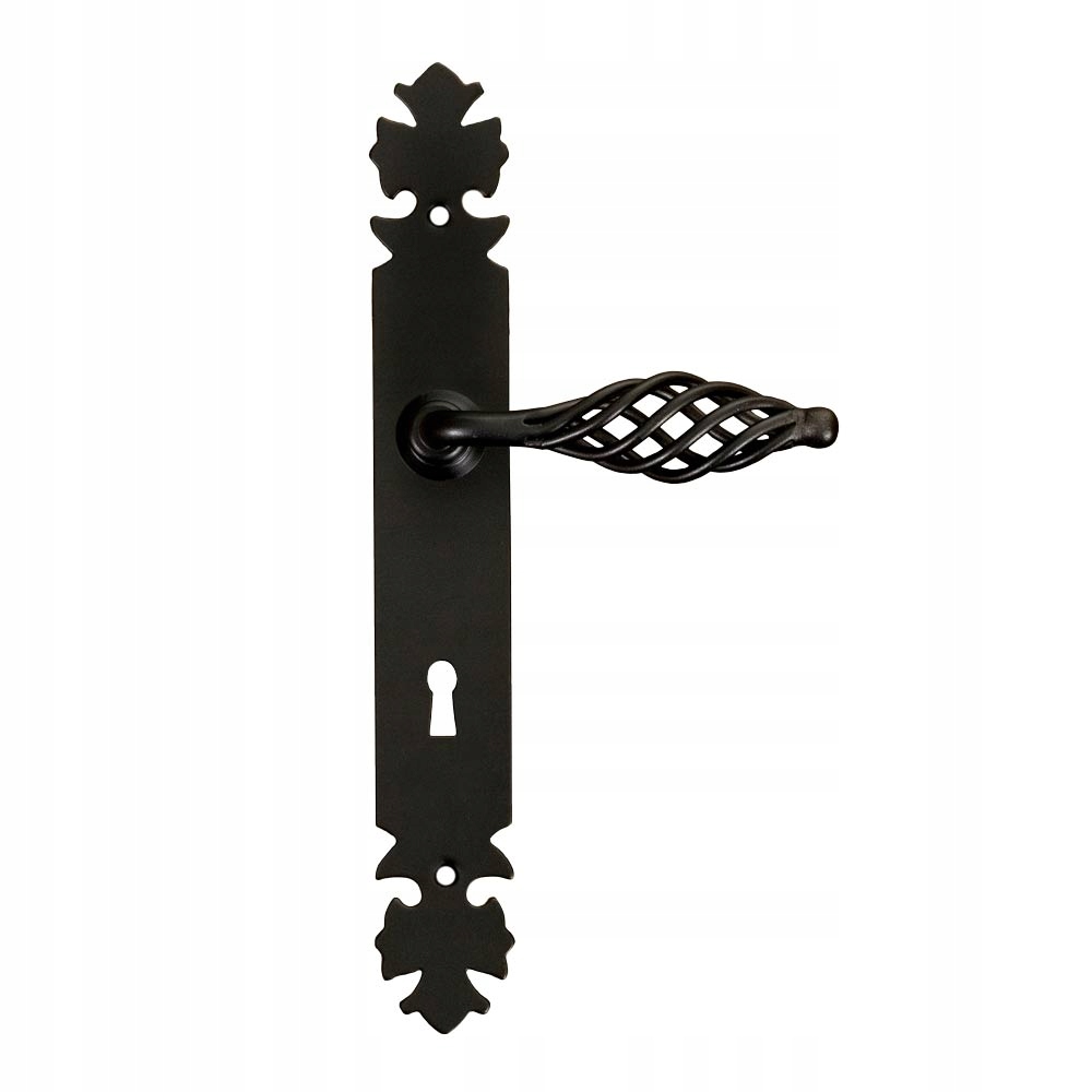 Klika na dveře Lagos se štítkem na klíč 72 mm Černá