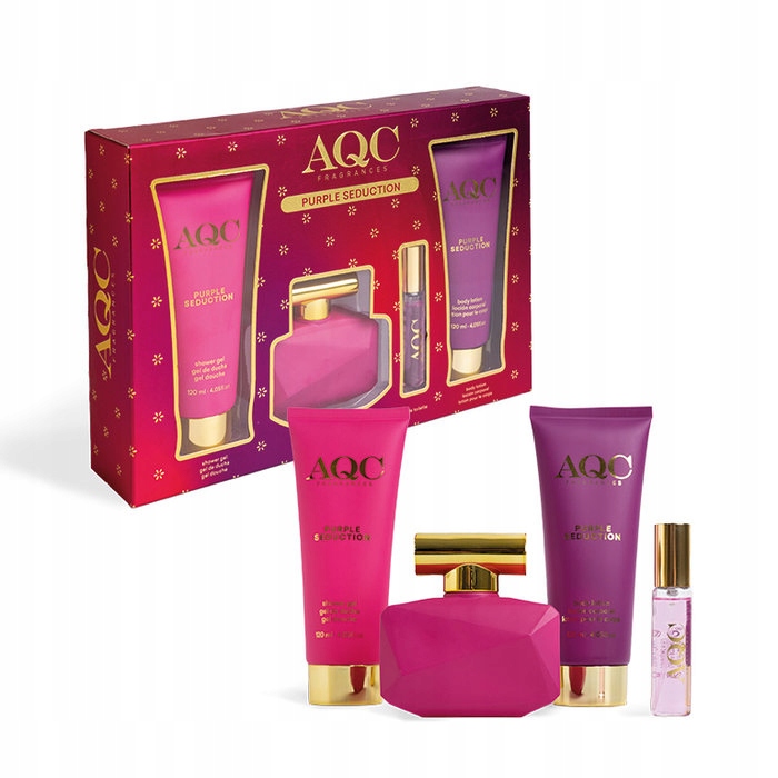 Sada kosmetických přípravků pro ženy jako dárek Purple Sesuction Aqc IDC
