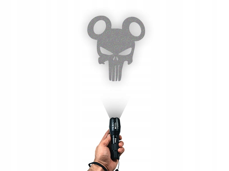 Mickey Mouse PUNISHER - Naklejka na samochód na auto ODBLASKOWA Producent Inny