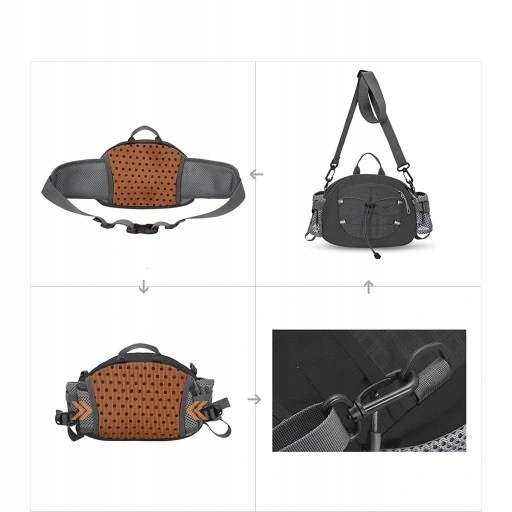 DUŻA SASZETKA NERKA BIODROWA MĘSKA DAMSKA Marka bez marki