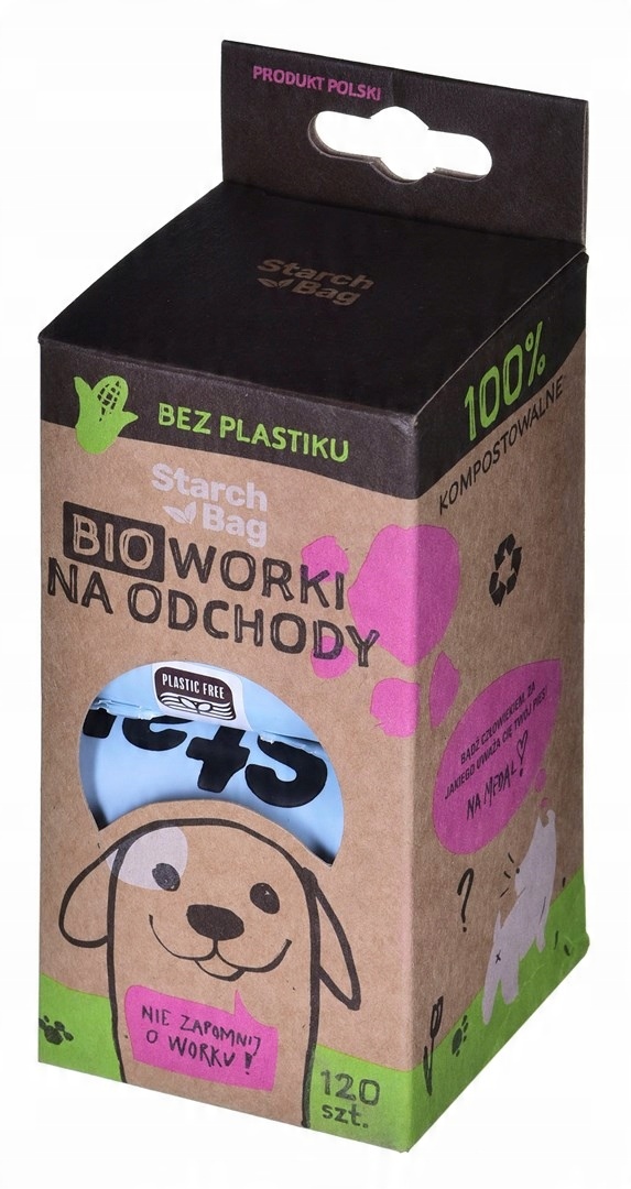 

Worki na odchody Bio 120szt blue Kompostowalne