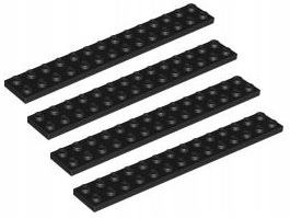 

Lego płytka 2x14 czarna 4 szt. 91988 Nowa