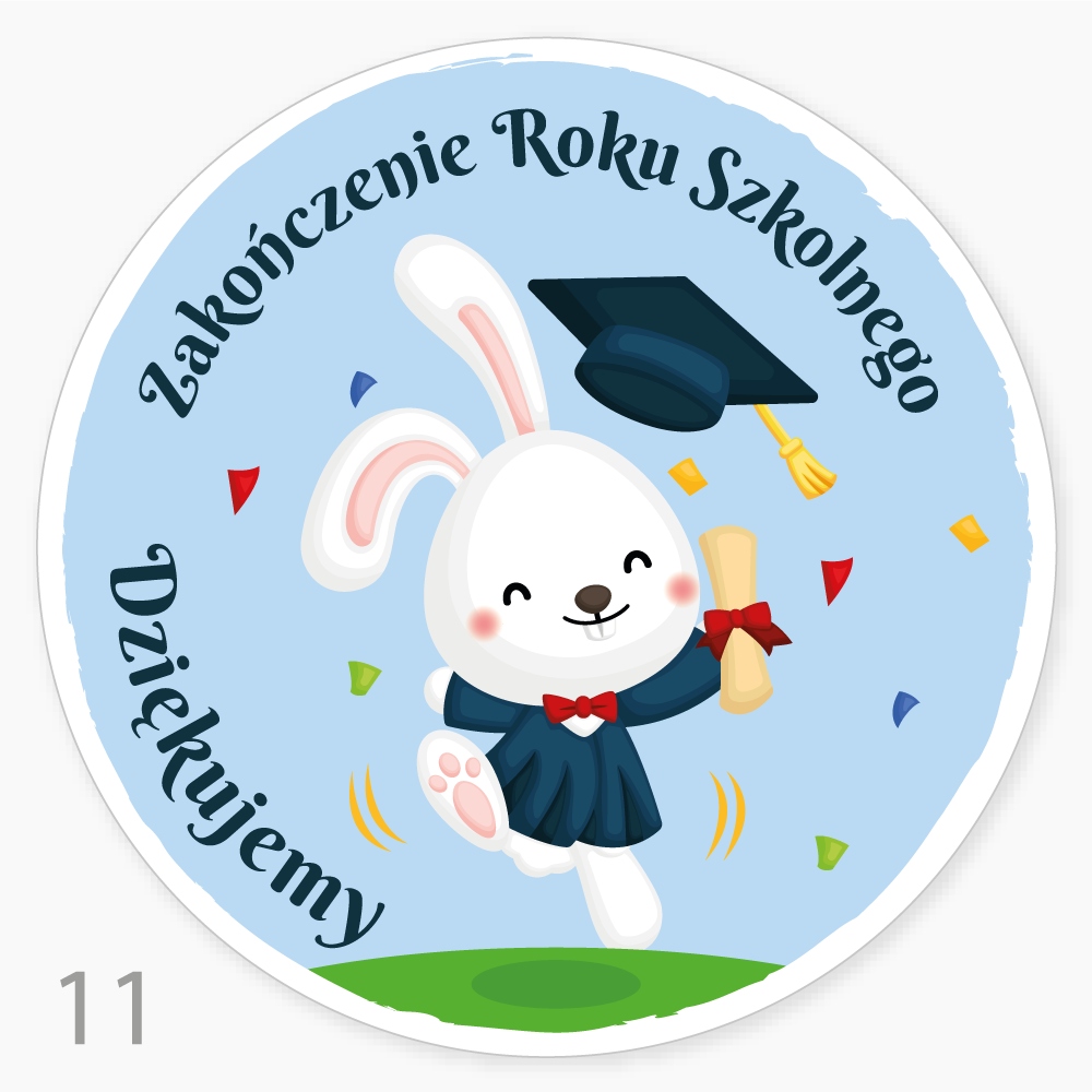 

Naklejki Koniec Roku hand made kwiaciarnia 24 szt