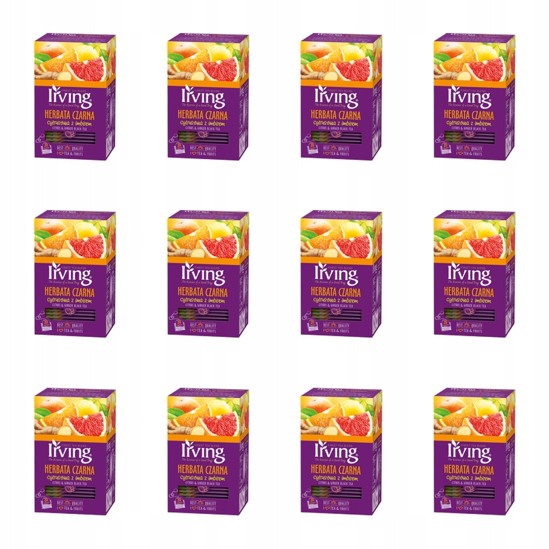 Irving Čaj černý citrusový se zázvorem 30 g (20x1,5 g) X12