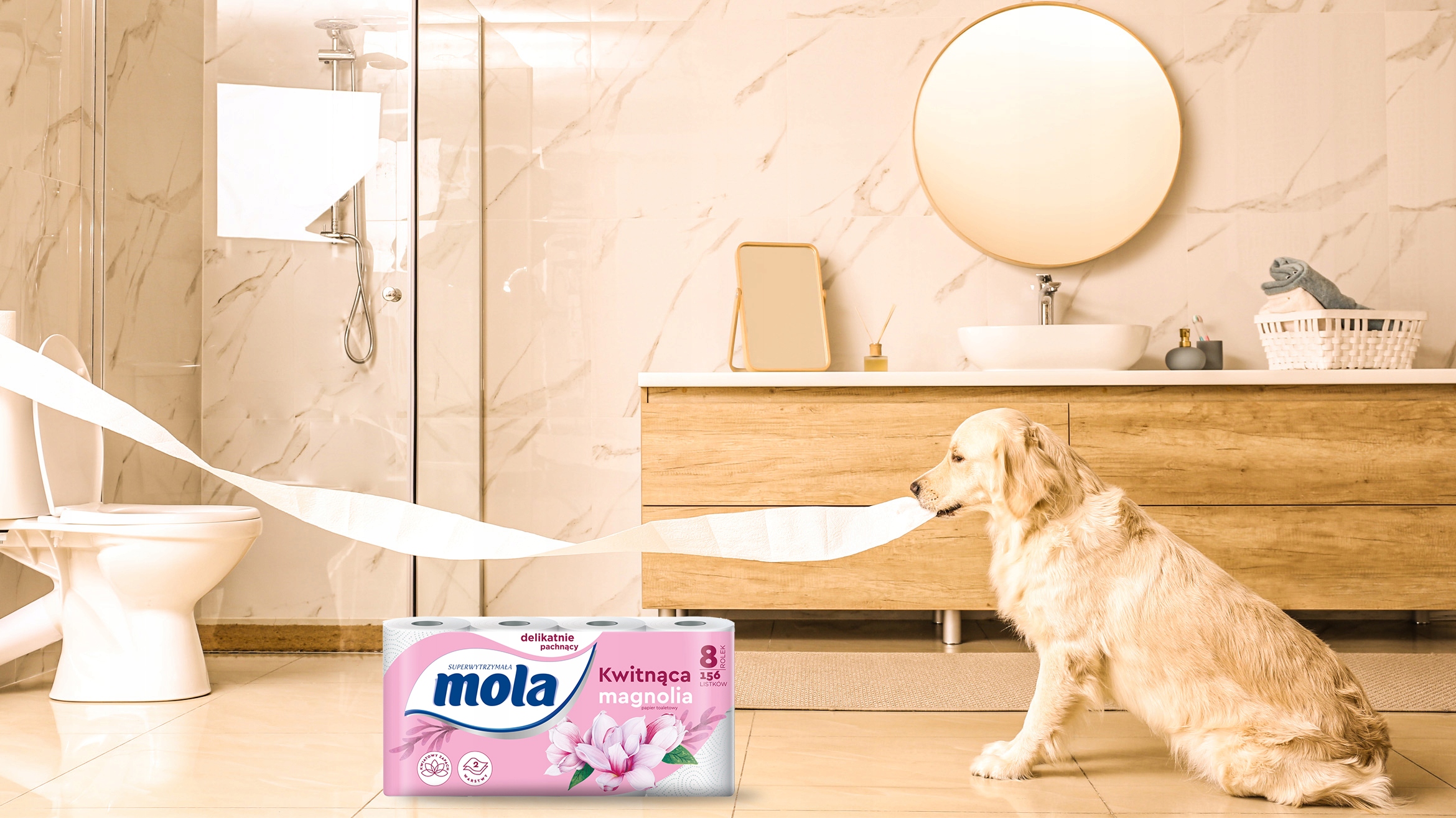 Papier toaletowy Mola kwitnąca magnolia PAKIET Kod producenta 799878