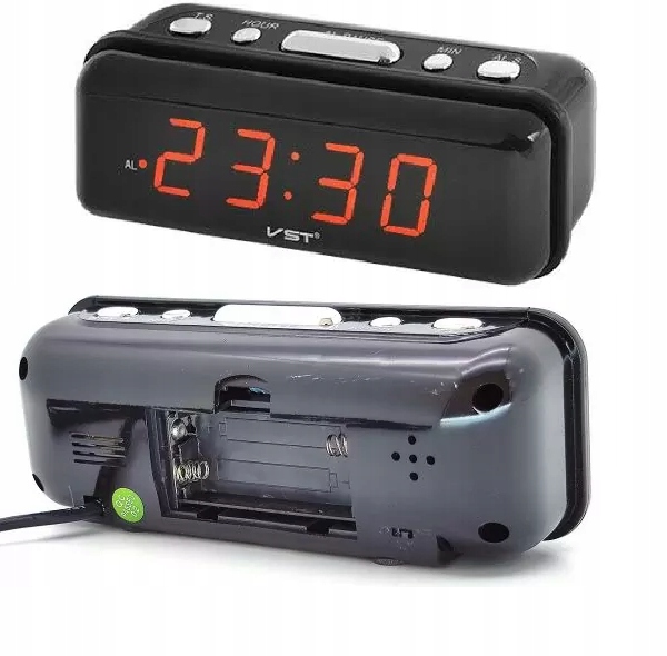 

Budzik Zegar Elektroniczny Sieciowy Led VST738