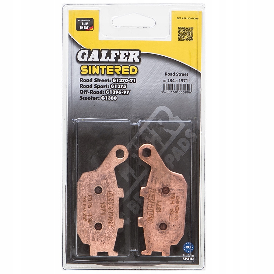 FD134G1371 - ГАЛЬМІВНІ КОЛОДКИ KH174 МЕТАЛЕВИЙ СПЕЧЕНИЙ ВУЛИЧНИЙ ЗАДНІЙ