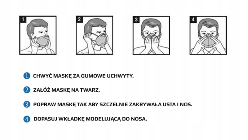 5x MASKA MASECZKA OCHRONNA ANTYSMOGOWA PRZECIWPYŁOWA ZAWÓR KN95 FFP2 Rodzaj przeciwpyłowa