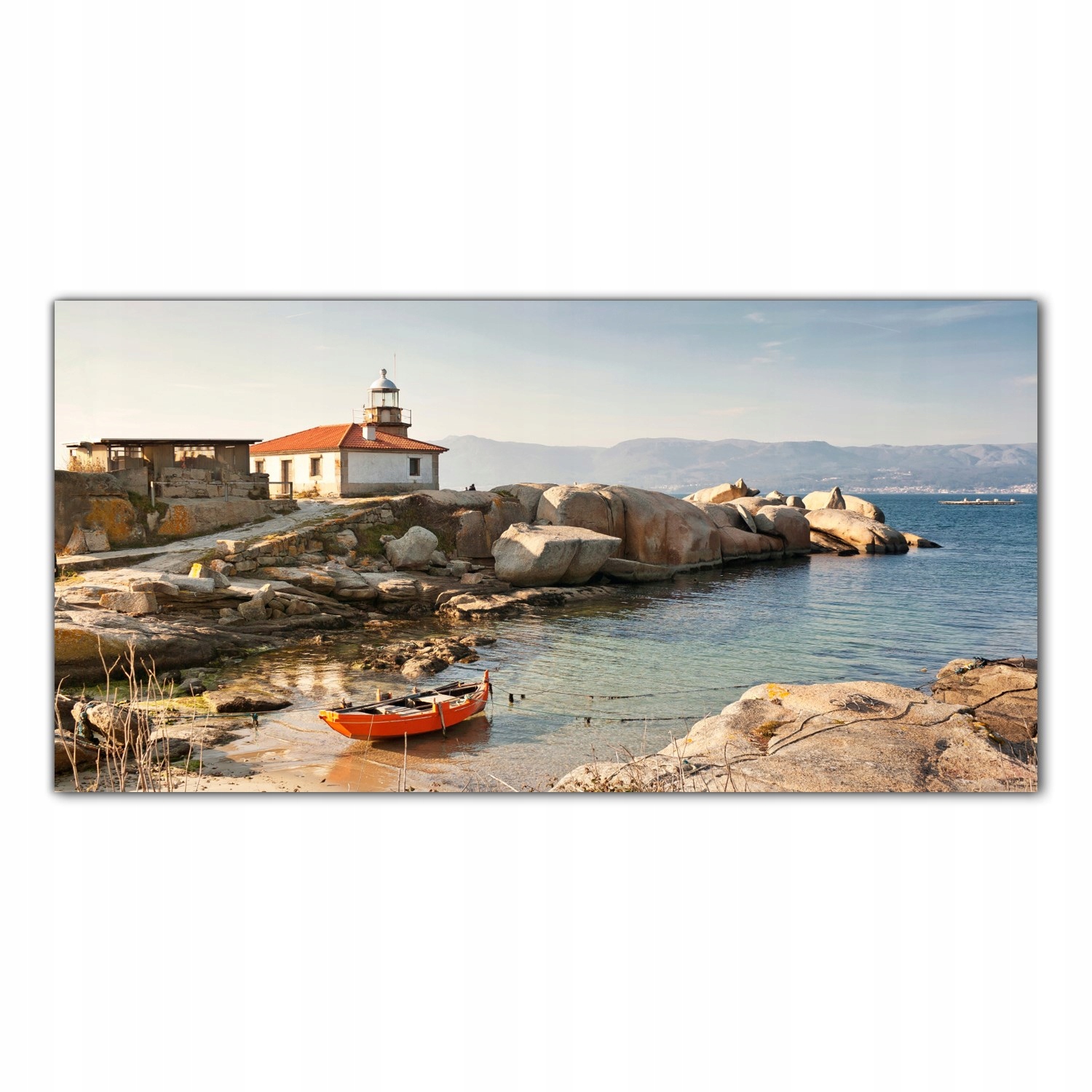 Maják Pláž 140x70 Tvrzené sklo panel