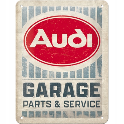 

Tablica szyld Audi Garage metal 15x20