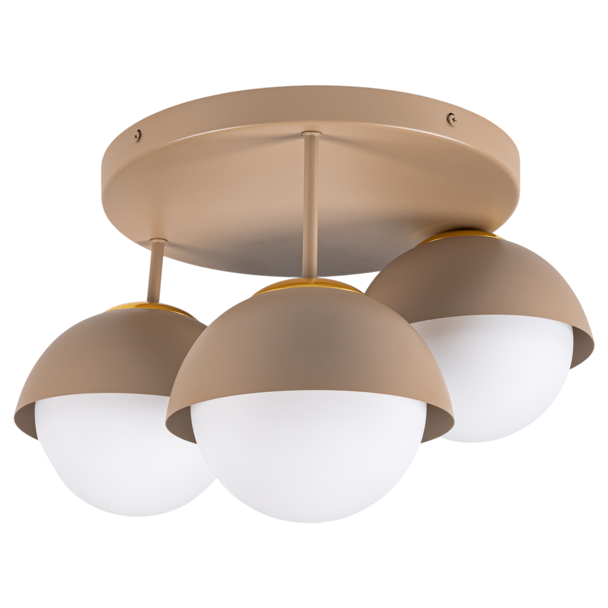 Lampa Stropní Svítidlo Stropní závěsný lustr Moderní Ecru Béžová Bílá Led koule