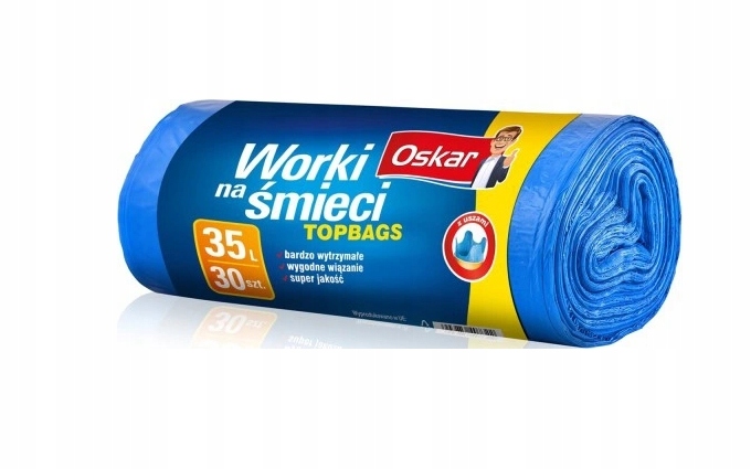 

Oskar, Worki na śmieci Top bagss 35L, 30 sztuk