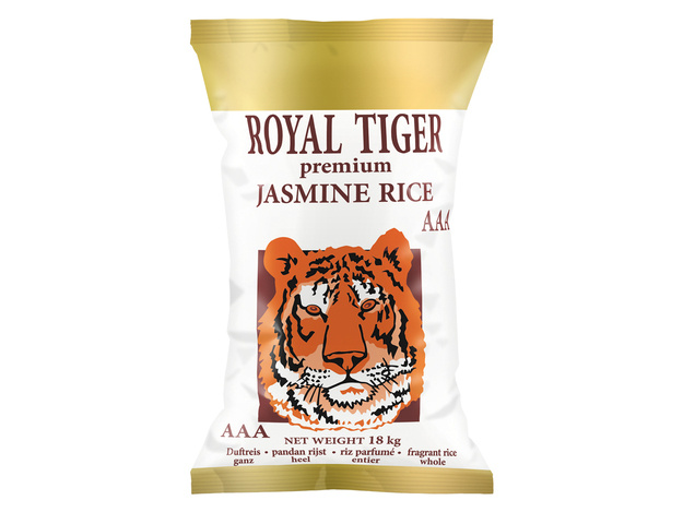 Levně Aromatická jasmínová rýže Premium 18 kg Royal Tiger Filipino Food