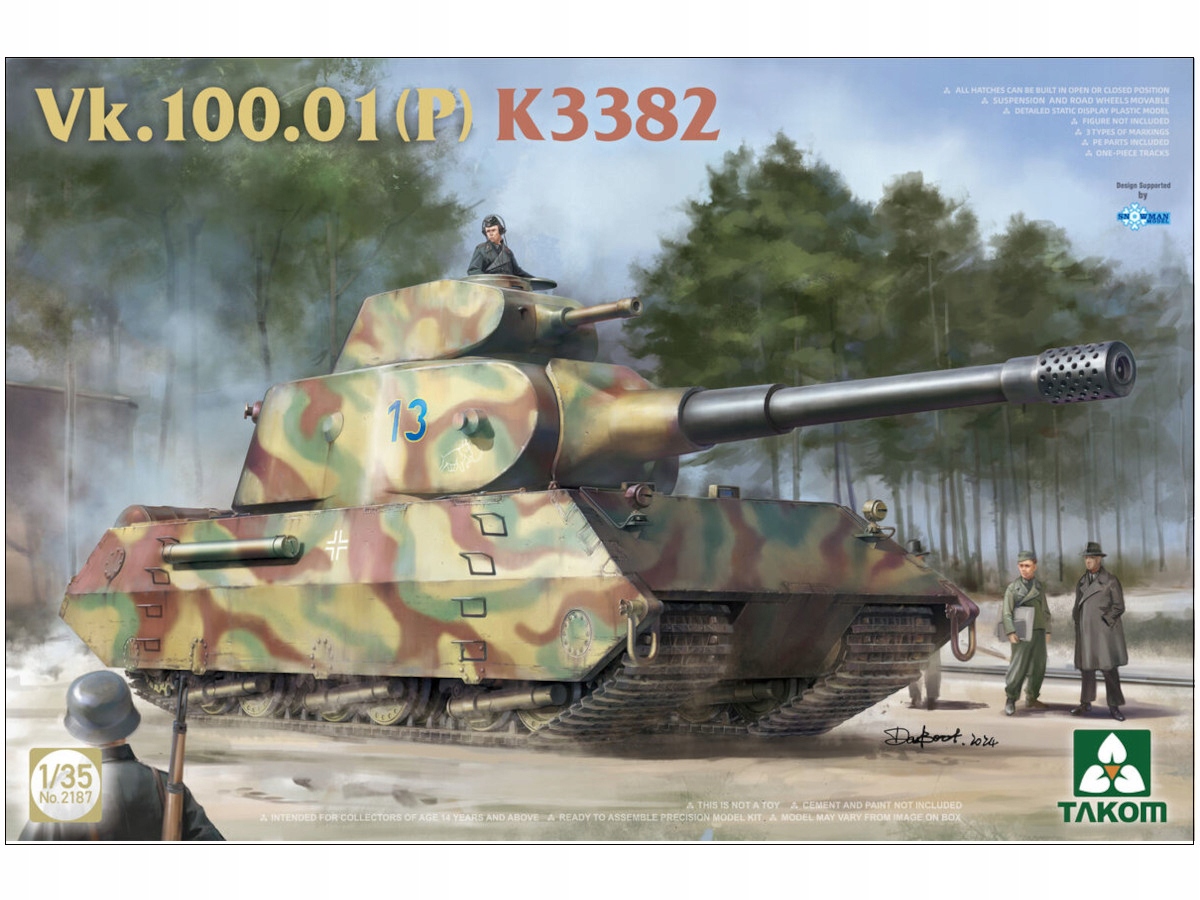 Tank Vk 100.01(P) K3382 Mammut model 2187 Takom