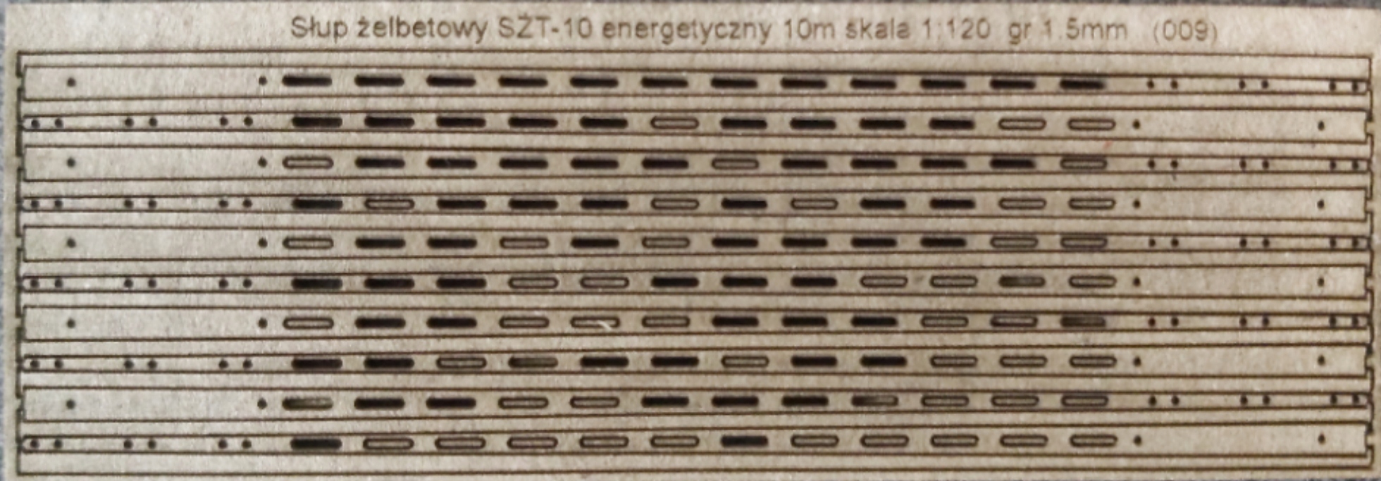 

słup betonowy (wersja 10 m) skala Tt 1:120 (009)