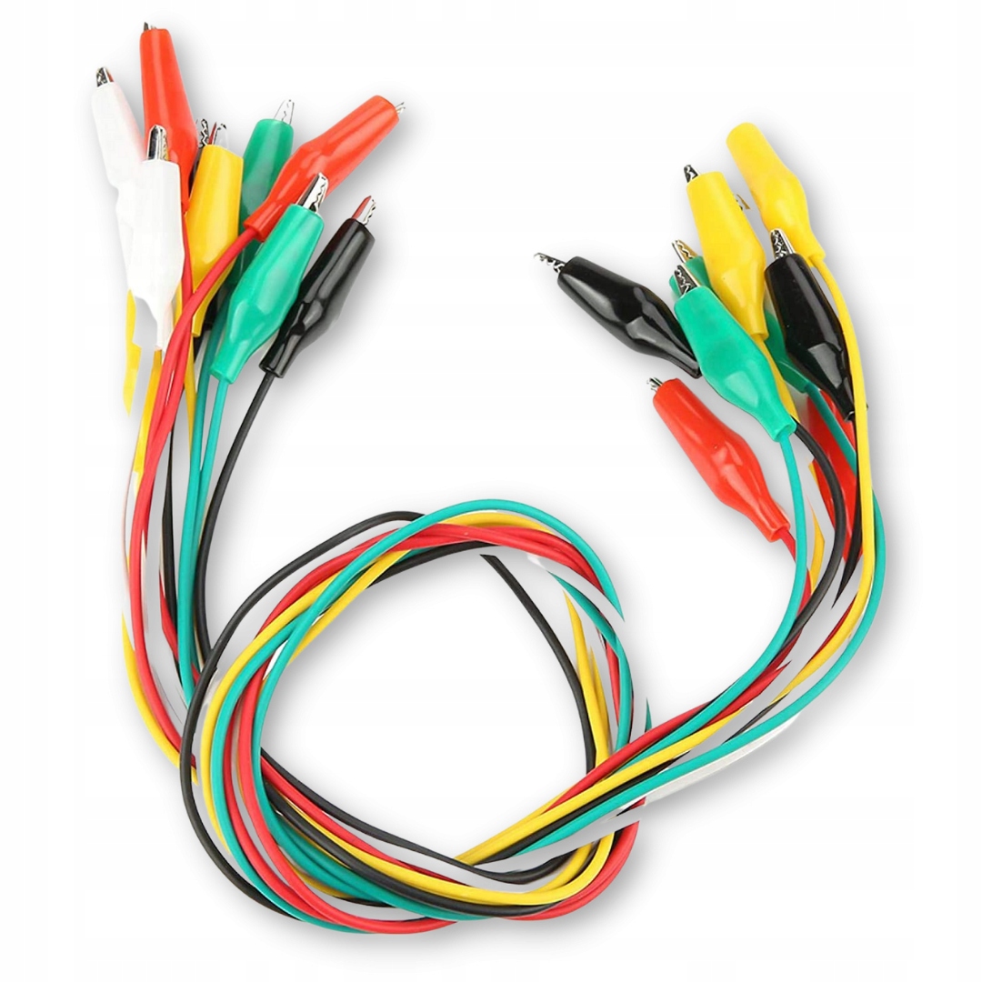 

Przewody krokodylki dwustronne 10 sztuk