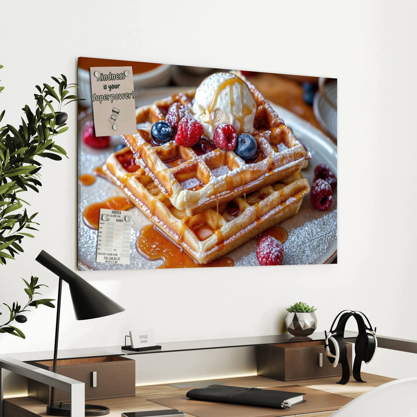 Magnetická tabule Belgijské Gofry 90 × 60 cm