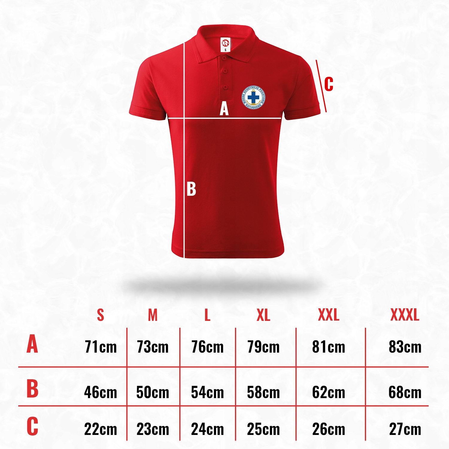Koszulka Polo polówka RATOWNIK WOPR koszulki Model POLOC60WOPRS