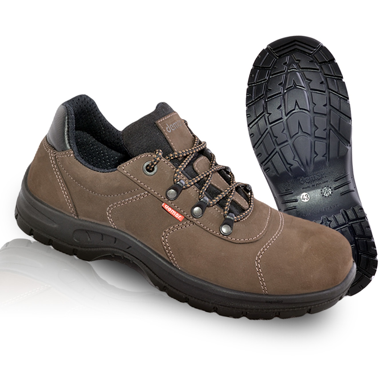 Pánské polobotky Lovecké Hnědé Kožené z Nubuku Demar Walker 2 vel.