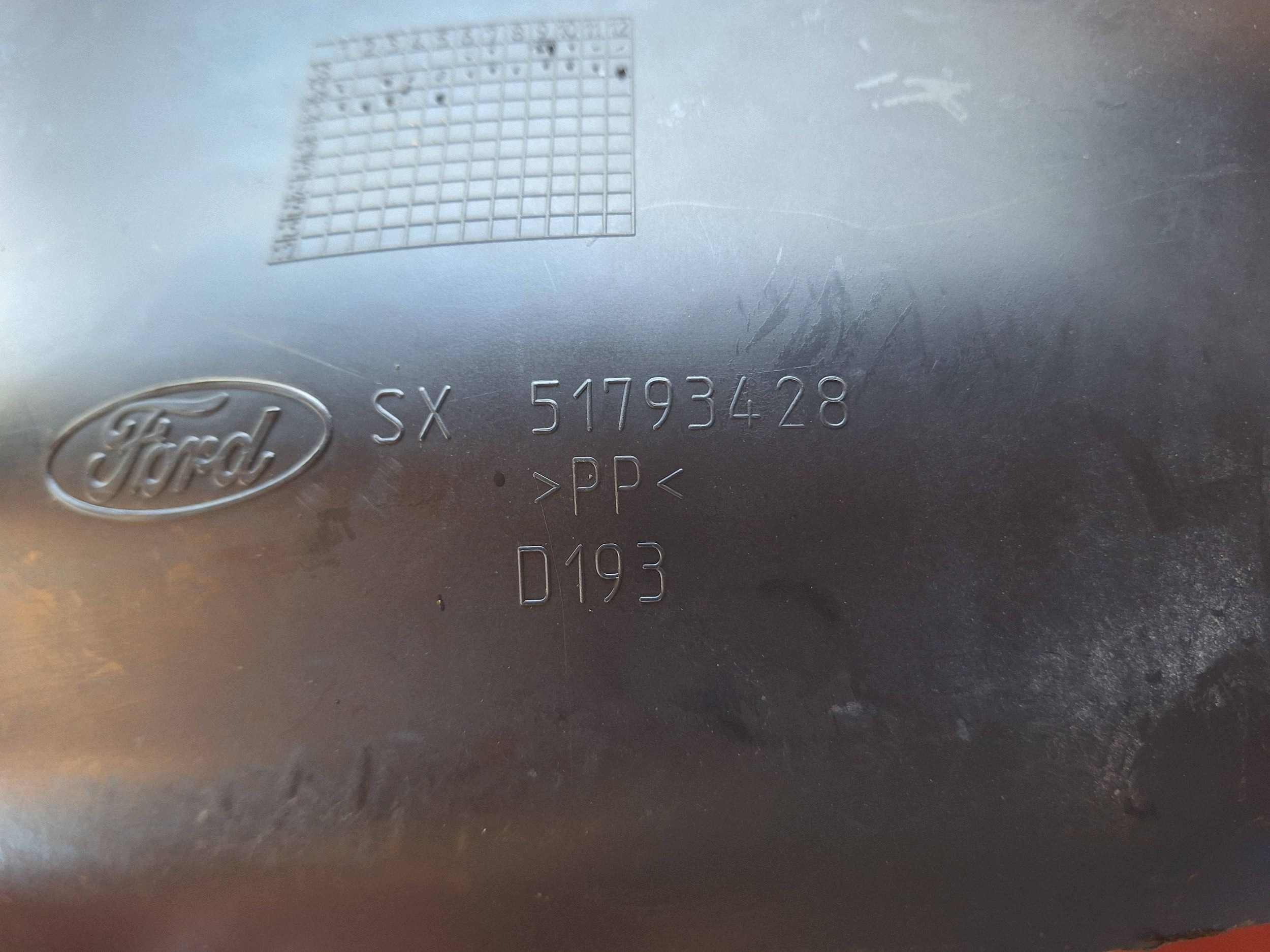 FORD KA II 2 MK2 RU8 2009-2017 mudguard rear part left SX 51793428
