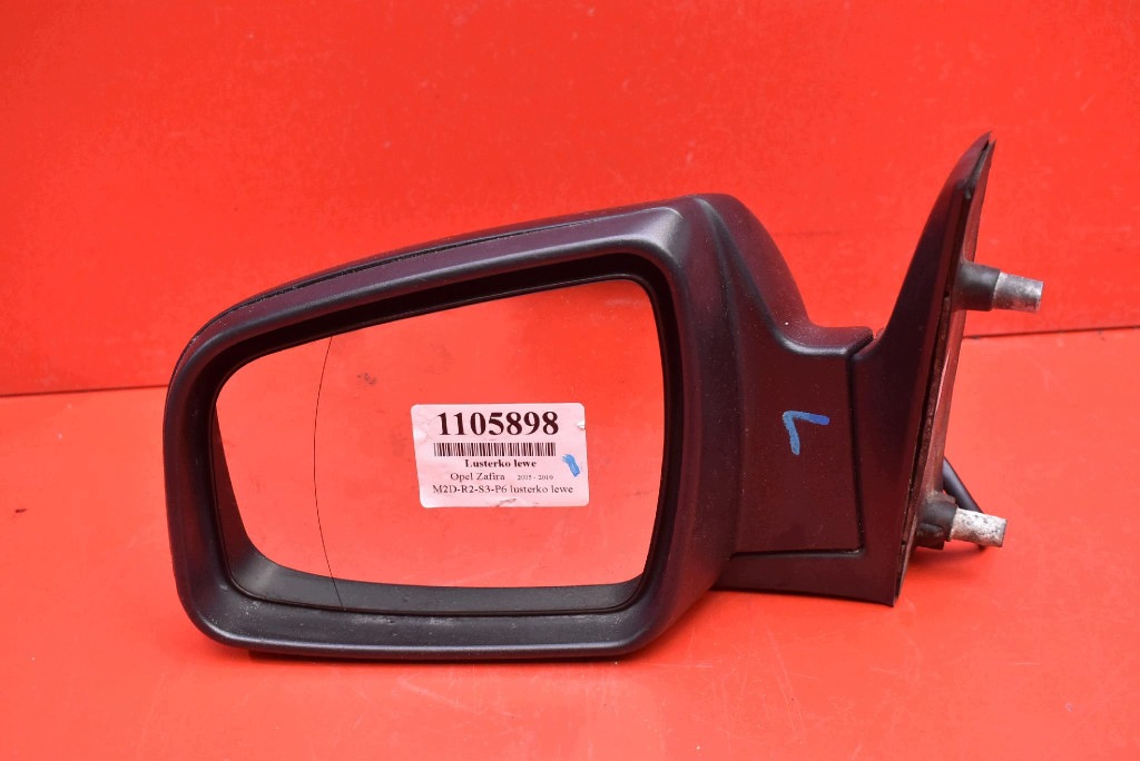 mirror left black, EU 13312859 OPEL ZAFIRA B 05-10 5 PIN