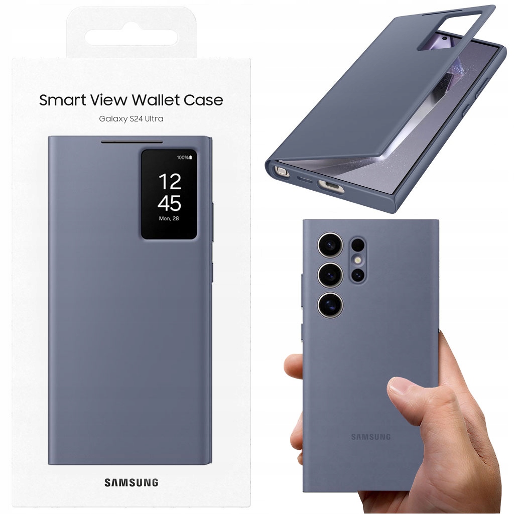 ORYGINALNE ETUI SMART VIEW WALLET CASE DO GALAXY S24 ULTRA COVER Z KLAPKĄ