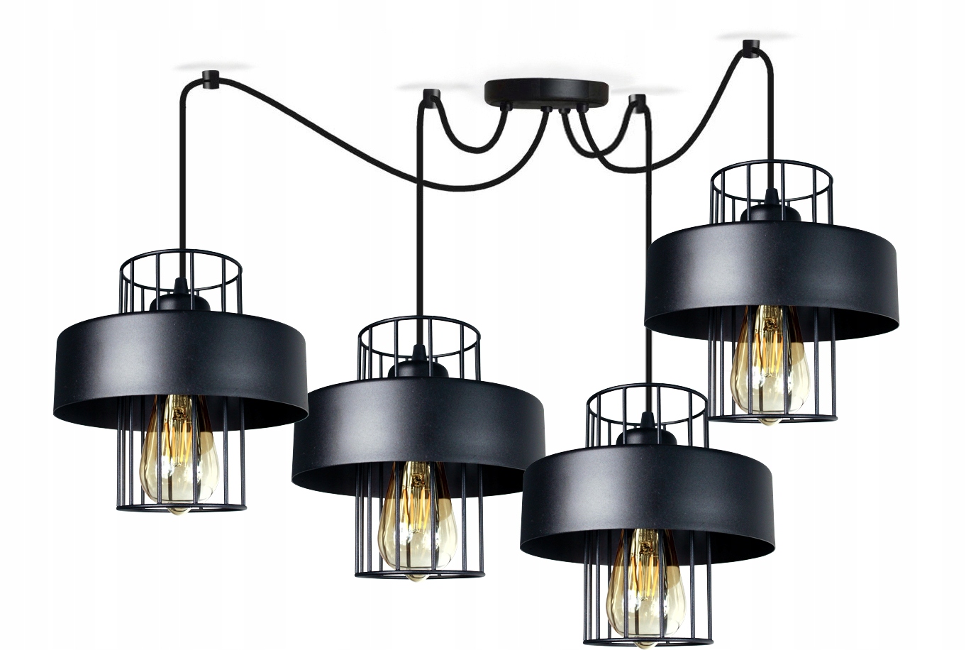 Závesná Stropná Lampa Loft Prestige 4 Led