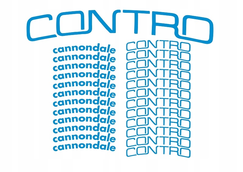 Zestaw naklejek zastępczych Cannon dale Contro 18mm obręcze