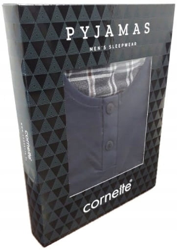 Koszula nocna męska krótki rękaw kratka Nowość Rozmiar XL