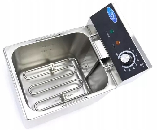Frytkownica Elektryczna Gastronomiczna Pojemna 8L 3250W Maxima 09365215