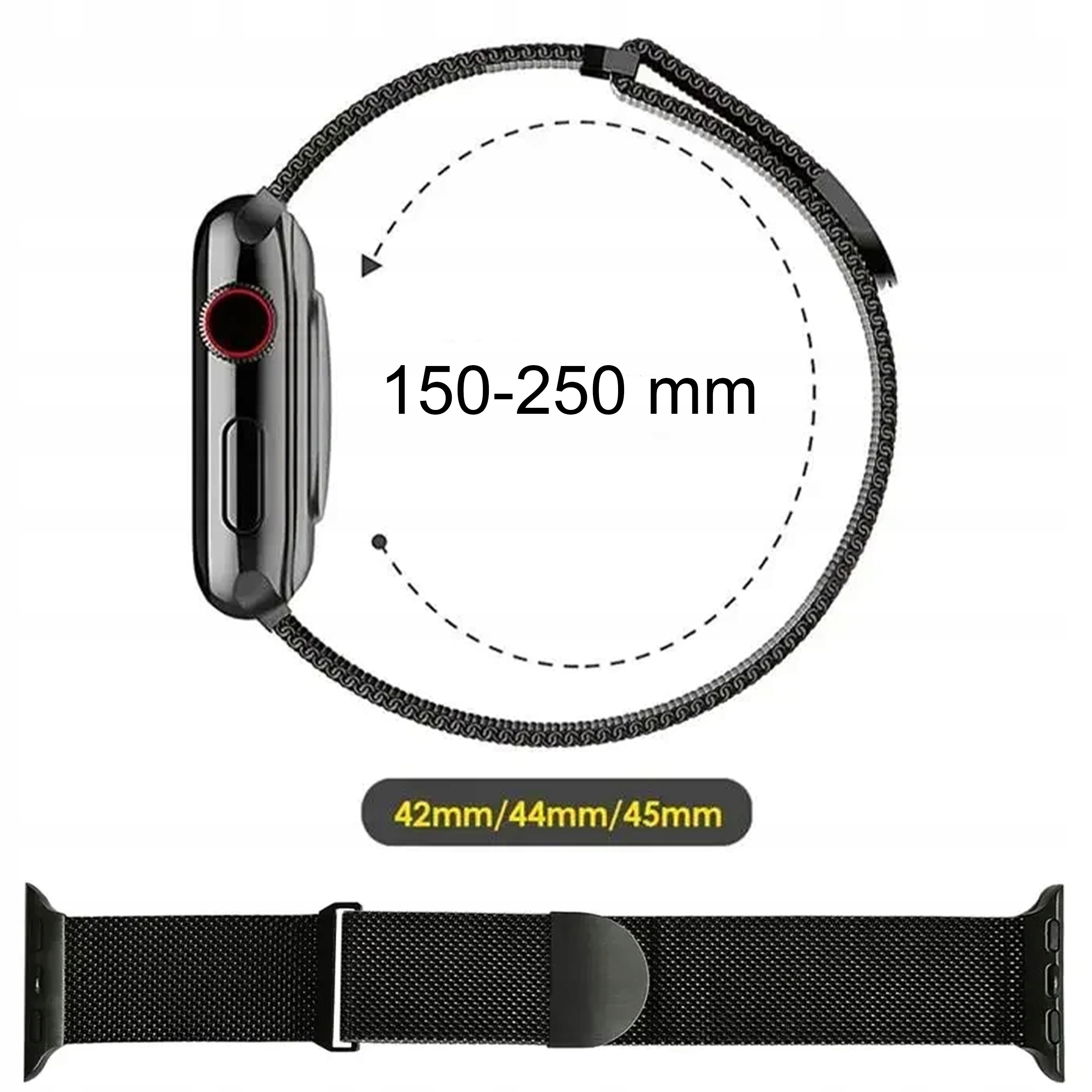 Pasek Do APPLE WATCH 1 2 3 4 5 6 7 8 9 SE 42MM 44MM 45MM 49MM Magnetyczny Producent bez marki